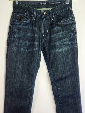 Guess Jeans Lincoln Slim Straight Medium Wash Blue - Size 29